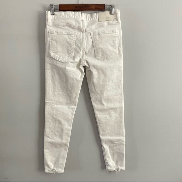 Moussy Vintage | Women’s Velma White Destroyed High-Waist Skinny Jeans Denim 27 - Picture 5 of 12
